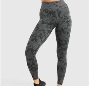 Gymshark Adapt Camo Seamless Leggings - Black